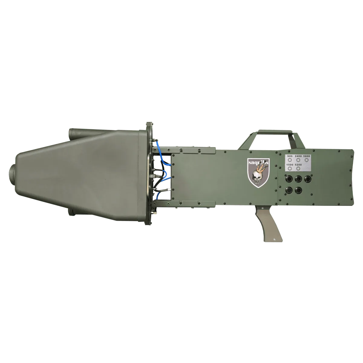Saqribs 5 anti-drone rifle (2) Антидронова рушниця Saqribs 5 (пять діапазонів, 900 МГц, 1500 МГц, 2400 МГц, 5200 МГц, 5800 МГц)